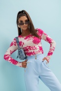 BLUZKA SHIRA Z DŁUGIM RĘKAWEM FLOWERS