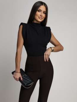 POŁYSKUJĄCA BLUZECZKA / GOLFIK CZARNA